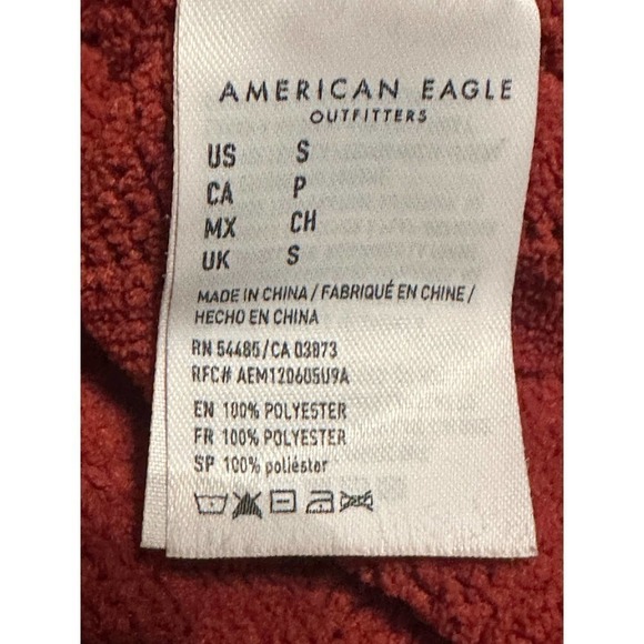 American Eagle Super Soft Long V Neck Hooded Sweater - Picture 4 of 5